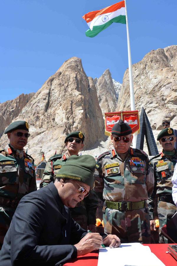 President visited Siachen