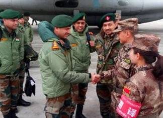 भारत और चीन के बीच संयुक्त सैन्य अभ्यास हैंड इन हैंड-2018 शुरू हुआ हैंड इन हैंड-2018