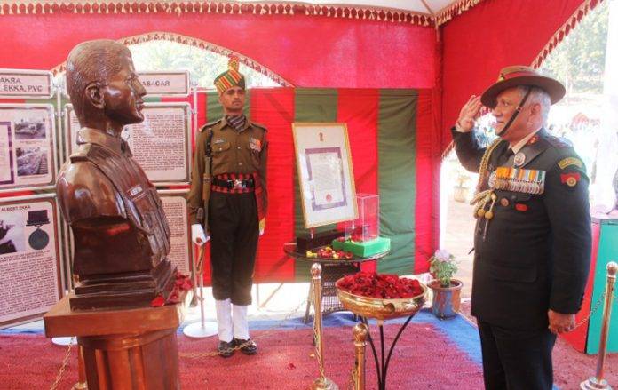 general-bipin-rawat Lance Naik Albert Ekka
