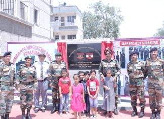 भारतीय सेना के विवाहित सैनिकों के लिए सुरानुसी में बनाये गये फ्लैट