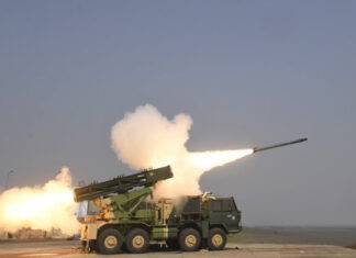 पिनाका प्रणाली से दागे गए नये राकेट का सफल परीक्षण