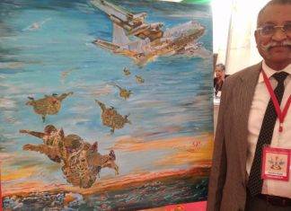 ਕਰਨਲ ਅੱਈਅਰ ਦੀ ਕਲਾ ਵਿੱਚ ਸਮੁੰਦਰ ਤੋਂ ਲੈ ਕੇ ਅਸਮਾਨ ਤੱਕ ਸੈਨਿਕਾਂ ਵੱਲੋਂ ਅਪਣਾਏ ਗਏ ਤਰੀਕੇ ਦੇਖਣ ਨੂੰ ਮਿਲੇ। ਕਰਨਲ ਨਰਾਇਣ ਅੱਈਅਰ