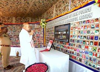 श्रीनगर में बलिदान स्तम्भ का शिलान्यास, शहीद पुलिसकर्मियों के आश्रितों को नियुक्तियां