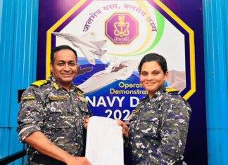 प्रेरणा देवस्थले भारतीय नौसेना के युद्धपोत की ज़िम्मेदारी सम्भालने वाली पहली महिला अधिकारी