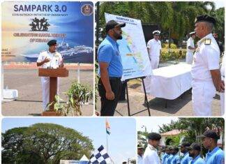 नौसेना प्रमुख एडमिरल आर हरि कुमार का दक्षिणी कमान में विदाई दौरा