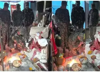 बेटी की शादी से दो दिन पहले पूर्व सैनिक की मौत, पिता बन सैनिकों ने किया कन्यादान