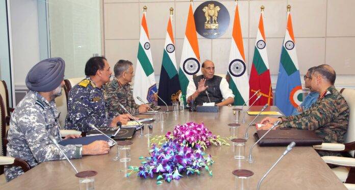 rajnath in review meeting