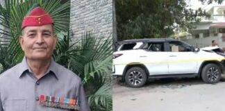 देहरादून में सड़क पर गुंडई : मार्निंग वाक पर निकले रिटायर्ड ब्रिगेडियर की गोली लगने से मौत सेवानिवृत्त ब्रिगेडियर वी के जोशी और घटना में क्षतिग्रस्त हुआ वाहन