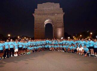 इंडिया गेट से भारतीय वायु सेना की 88 घंटे की दौड़ शुरू हुई
