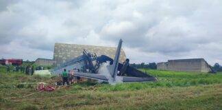 An Indian Air Force AN-32 aircraft crashed while landing in Jorhat on Saturday morning.