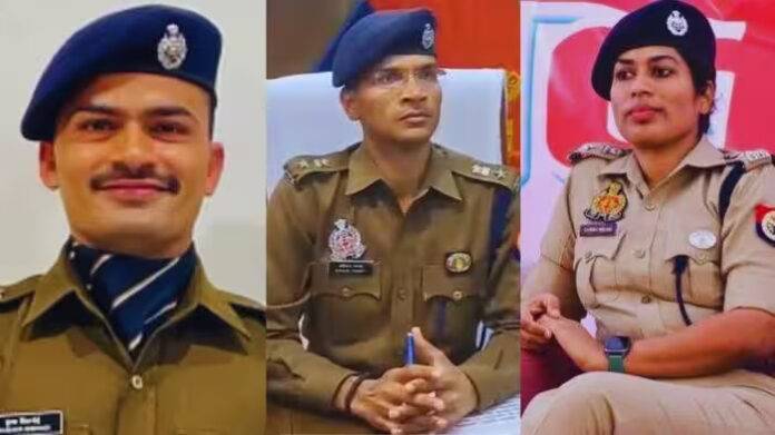 यूपी में तैनात आईपीएस अधिकारी केके बिश्नोई , अविनाश पांडेय (बीच में ) और चारू निगम यूपी में तैनात आईपीएस अधिकारी केके बिश्नोई , अविनाश पांडेय (बीच में ) और चारू निगम