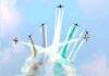Spectacular sight in skies of Meerut: daring maneuvers of Surya Kiran captivated everyone Daring maneuvers by the Indian Air Force's Suryakiran Aerobatic Team aircraft in Meerut, Uttar Pradesh.